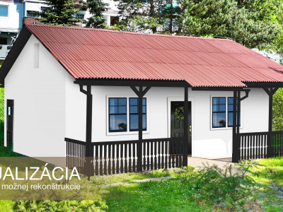 Dom na bývanie alebo podnikanie s pozemkom 318m2 v obci Svätý Anton pri Banskej Štiavnici