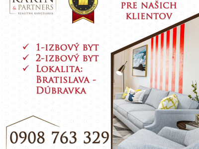 Máte 1-izbový byt na predaj? Mám pre Vás seriózneho kupca!