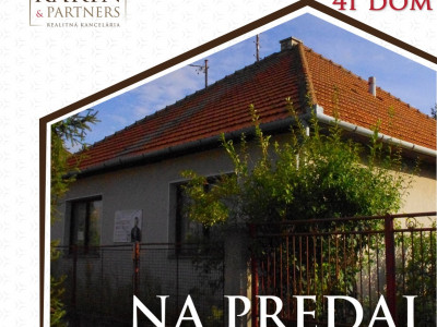 TOP ponuka: EXKLUZÍVNE Len U NÁS: Rodinný dom s potenciálom v pokojnej obci Palárikovo