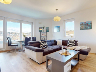 KOMPLETNE VKUSNE A KVALITNE ZARIADENÝ 2I BYT S LODŽIOU A GARÁŽOVÝM STOJISKOM