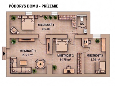 3I DOM S PODKROVÍM V CENTRE OBCE VHODNÝ NA BÝVANIE AJ PODNIKANIE