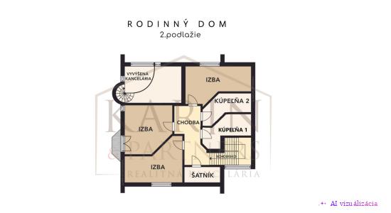 Zrekonštruovaný 3 podlažný rodinný dom na Hradnom kopci