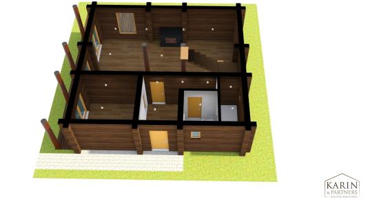 Predaj – Atraktívny zrubový rodinný dom s osobitou atmosférou - Devínska Nová Ves. BA IV- TOP PONUKA !