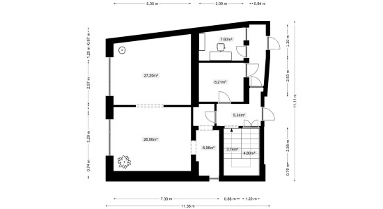 Budova – polyfunkčný objekt na pešej zóne v centre mesta SENEC
