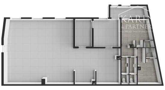 Budova – polyfunkčný objekt na pešej zóne v centre mesta SENEC