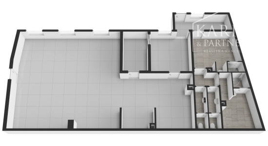 Budova – polyfunkčný objekt na pešej zóne v centre mesta SENEC