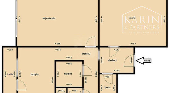 Priestranný 2-izbový byt v obľúbenej lokalite Nitra - Klokočina, PREDANÝ