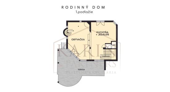 3 podlažná mestská vila na Hradnom kopci | 359m² | garáž | sauna| les