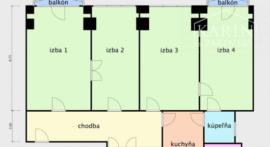 Predaj staromestský 4,5 izbový byt pri Eurovea.