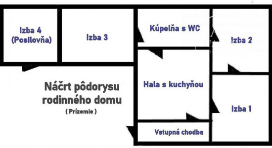 Rodinný dom po rekonštrukcii Dvory nad Žitavou