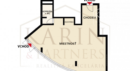 Nebytový priestor 82,22 m², Majerníkova ulica, Bratislava – Karlova Ves