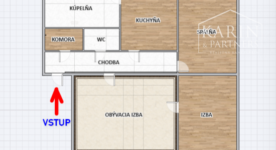 EXKLUZÍVNE: 3-izb.Byt za cenu chatky!Tehlová bytovka,Modrany