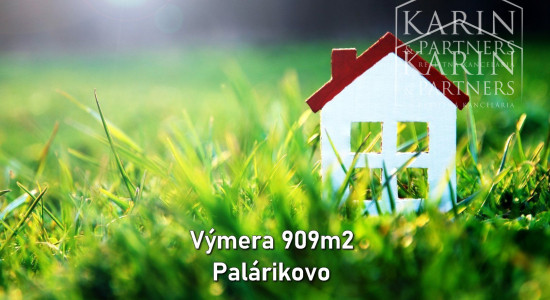 REZERVOVANÉ-EXKLUZÍVNE len u Nás: Stavebná parcela 909m2, Palárikovo