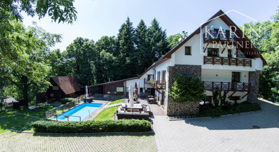 ŠTVORPODLAŽNÁ VILA S BAZÉNOM, WELLNESSOM A KOLIBOU V MODRE - HARMÓNIA