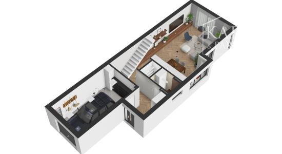 Na predaj rodinný dom, dvojdom A, v Šamoríne, ul. Podlesná