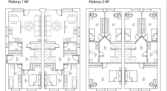 NÍZKOENERGETICKÝ DVOJDOM S DVOMI SAMOSTATNÝMI 5I JEDNOTKAMI