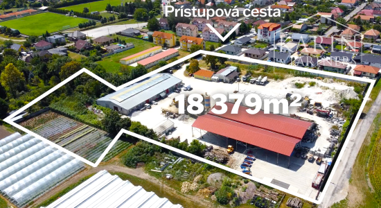 INVESTIČNÁ NEHNUTEĽNOSŤ - PRIEMYSELNÁ ZÓNA - VÝROBNÝ AREÁL