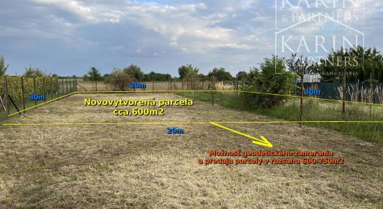 EXKLUZÍVNE len u Nás: Stavebný pozemok 600m2, Trnovec n/Váh.