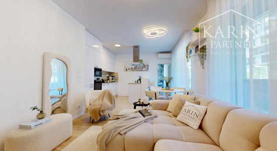 REZERVOVANÉ DIZAJNOVO ZARIADENÝ 2I BYT S BALKÓNOM | SLNEČNICE | ZÓNA MESTO