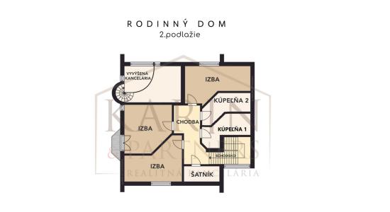3 podlažná mestská vila na Hradnom kopci | 359m² | garáž | sauna| les