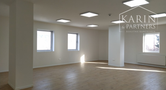 Prenájom klimat. viacúčelová miestnosť 92 m2 s kuchynkou/ sprchou, ul. Polianky, BA IV., Dúbravka