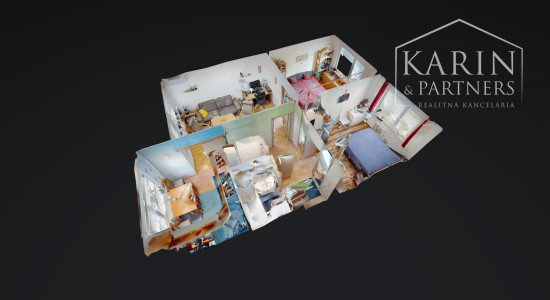 PREDANÉ - Priestranný 3-izbový byt s veľkou pivnicou na predaj v tichej časti Petržalky – Lachova ulica