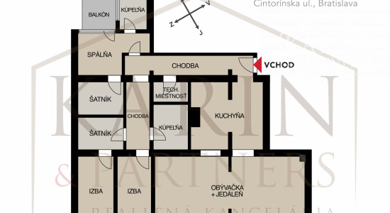 Staré Mesto - veľkometrážny reprezentatívny byt 167 m2, ul. Cintorínska