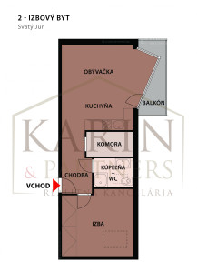 2 izbový  zariadený byt vo Svätom Jure len 14 km od Bratislavy