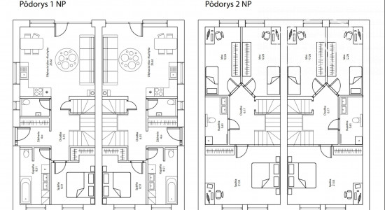 NÍZKOENERGETICKÝ DVOJDOM S DVOMI SAMOSTATNÝMI 5I JEDNOTKAMI