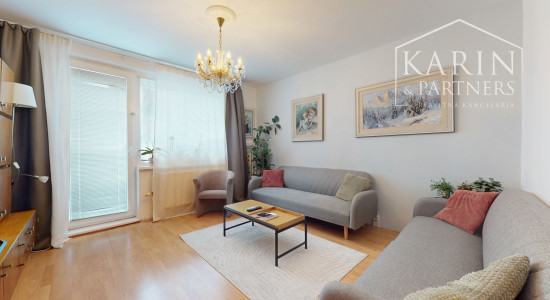 Kompletne zrekonštruovaný zariadený 3IB s loggiou a pivnicou