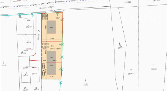 Stavebný pozemok 1 072 m2  -  Hrubá Borša okr. Senec