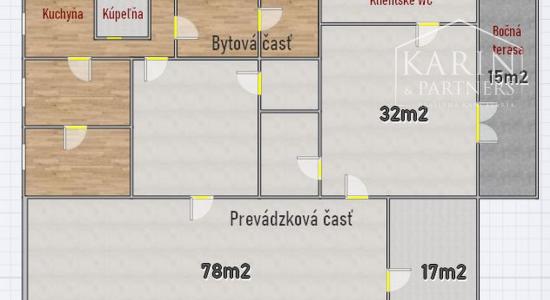 NA PREDAJ-Prevádzková budova+3i byt v centre obce Palárikovo