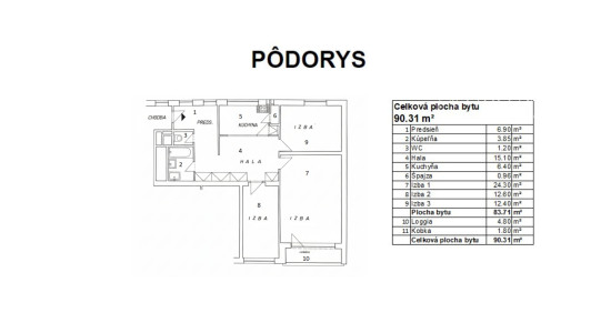 PRIESTRANNÝ 3I BYT S GARÁŽOU | HORSKÝ PARK | POTENCIÁL PREROBENIA NA 4I BYT