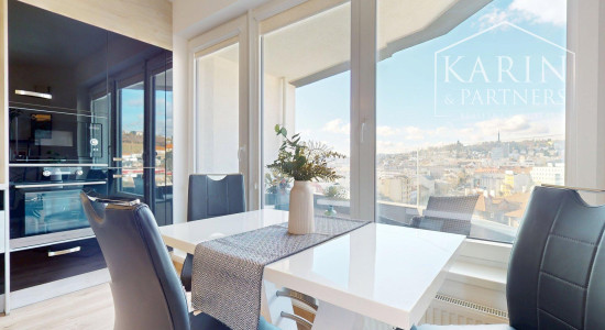 KOMPLETNE VKUSNE A KVALITNE ZARIADENÝ 2I BYT S LODŽIOU A GARÁŽOVÝM STOJISKOM