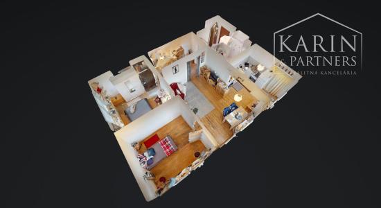 PRIESTRANNÝ A SVETLÝ 3I BYT S VEĽKOU ZASKLENOU LODŽIOU A PIVNICOU