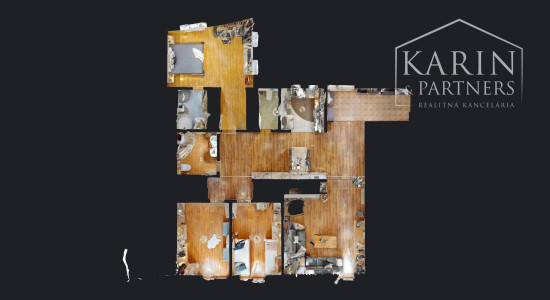 VÝNIMOČNE PRIESTRANNÝ A SVETLÝ 4I BYT S KRBOM A 2 BALKÓNMI