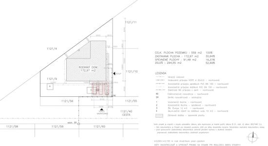 Stavebný pozemok 559 m² v obci Dlhá – projekt domu v cene