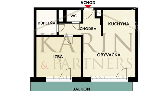 Zariadený 2 izbový byt s parkovaním v garáži a skladom - rezidenčný komplex Čerešne