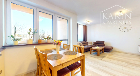 3-izbový byt s atmosférou rodinného domu, terasou a podkrovím