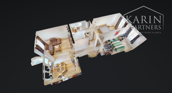 3-izbový byt s atmosférou rodinného domu, terasou a podkrovím