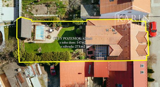 STUPAVA - Rodinný dom s atmosférou  - 5 izieb, záhrada, záhradný domček, bazén, parkovanie