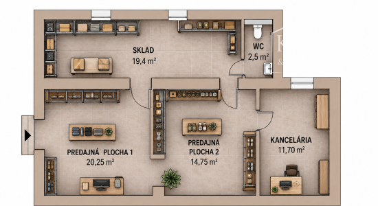 3I DOM S PODKROVÍM V CENTRE OBCE VHODNÝ NA BÝVANIE AJ PODNIKANIE