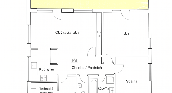 NA PREDAJ: 3izbový DOM, novostavba, Ratnovce, 3km od Piešťan, nízkoenergetický bungalov