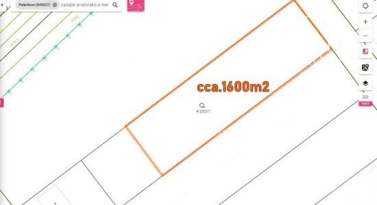 NA PREDAJ: stavebný pozemok cca.1600m2, Palárikovo Ľudovítov