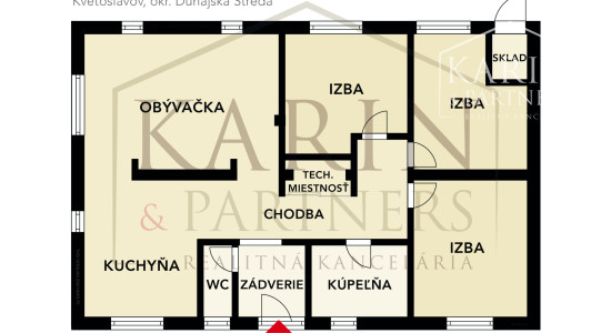 4-IZBOVÝ BUNGALOV V UZAVRETOM AREÁLI - KVETOSLAVOV
