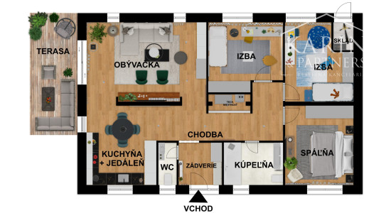 4-IZBOVÝ BUNGALOV V UZAVRETOM AREÁLI - KVETOSLAVOV