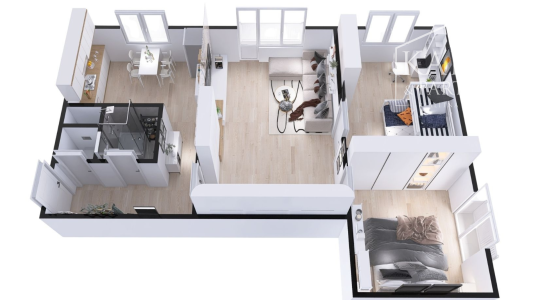 3-izbový byt s dvomi balkónmi v centre Nitry – Párovská ulica