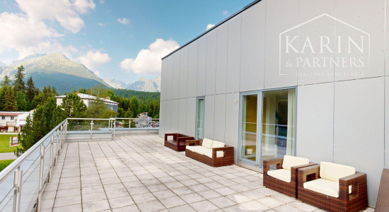 Na predaj 3-izb.apartmán, s veľkou terasou, Štrbské Pleso