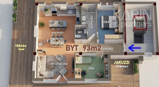 Exkluzívny Penthouse: Architektonický unikát s veľkorysou terasou