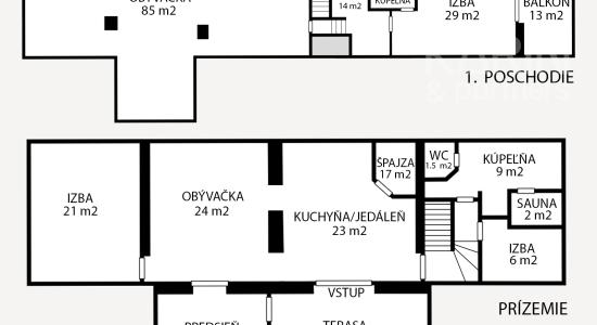 Hacienda – rodinný dom v obci Jesenské